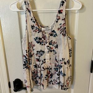 Sleeveless nursing top / shirt | Motherhood Maternity | Floral | Size Small
